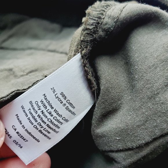 TALBOTS Corduroy Army Green Skirt - Picture 6 of 6